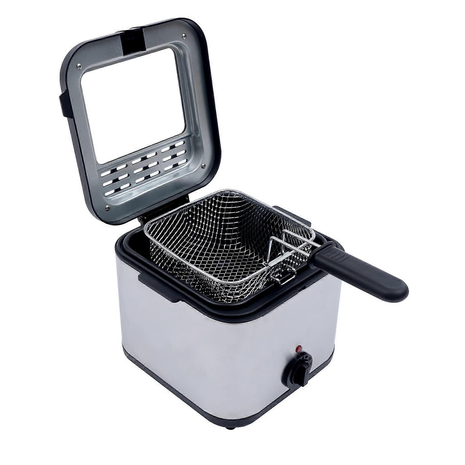 Electric Deep Fryer 2.5L with Basket, Adjustable Temperature, Viewing Window, Odor Filter, Fast Heating