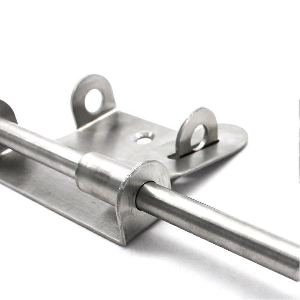 Stainless Steel Gate Latch with Secure Padlock Locking System, RustResistant 120mm Design