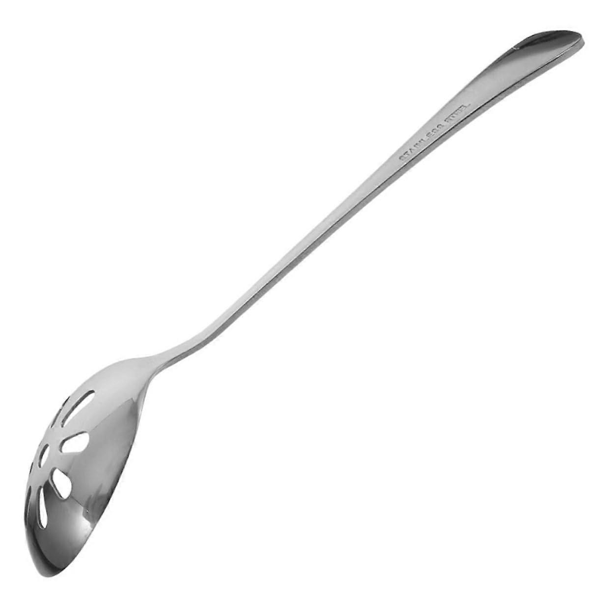 Stainless Steel Slotted Serving Spoon with Ergonomic Handle for Kitchen Dining, 1 Pcs
