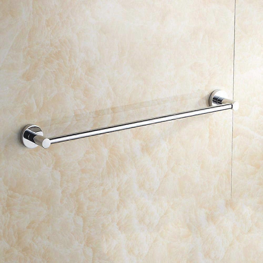 60cm Wall Mounted Towel Rack Chrome Copper Finish, Rust Resistant Bathroom Towel Holder
