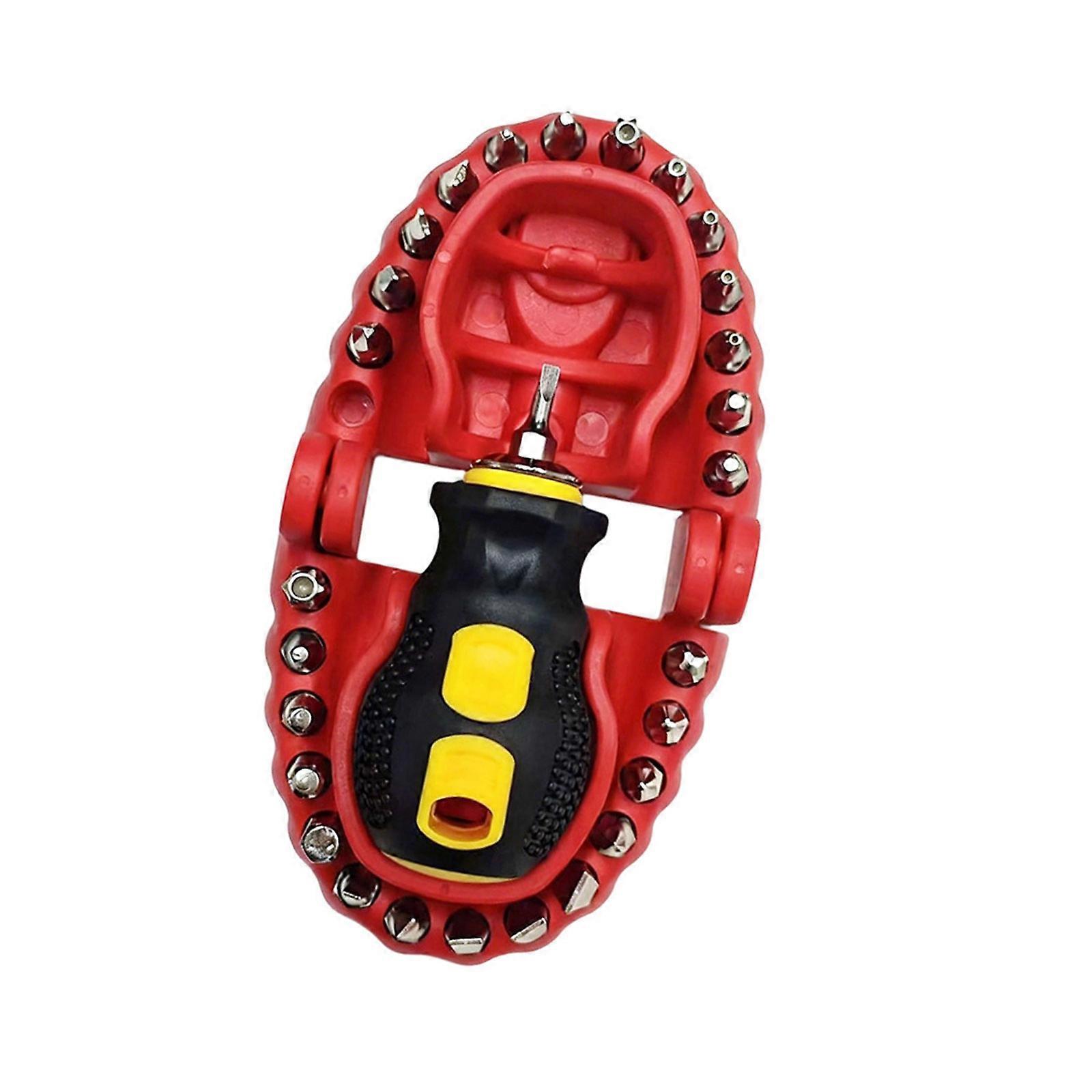 Creative Portable Screwdriver Set Multifunctional Creative High Hardness Household Hardware Tool Repair Drill Bits Multicolor