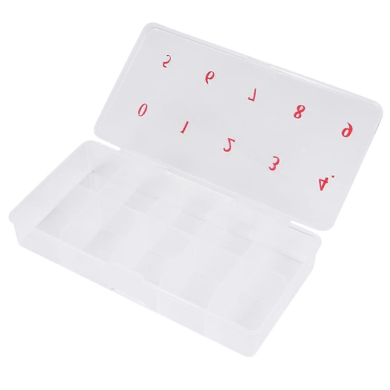 3pcs Clear Nail Art Storage Box with Secure Dustproof Lid and MultiCompartment Organizer