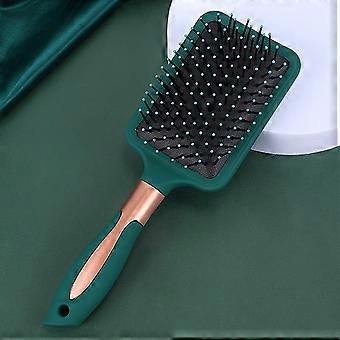 Detangling Brush, antl-Static Hair Brush with Silicone Cushion & Nylon Bristles - For Men, Women, Kids - Wet/Dry Hair Styling, Blow Drying, Scalp Mass