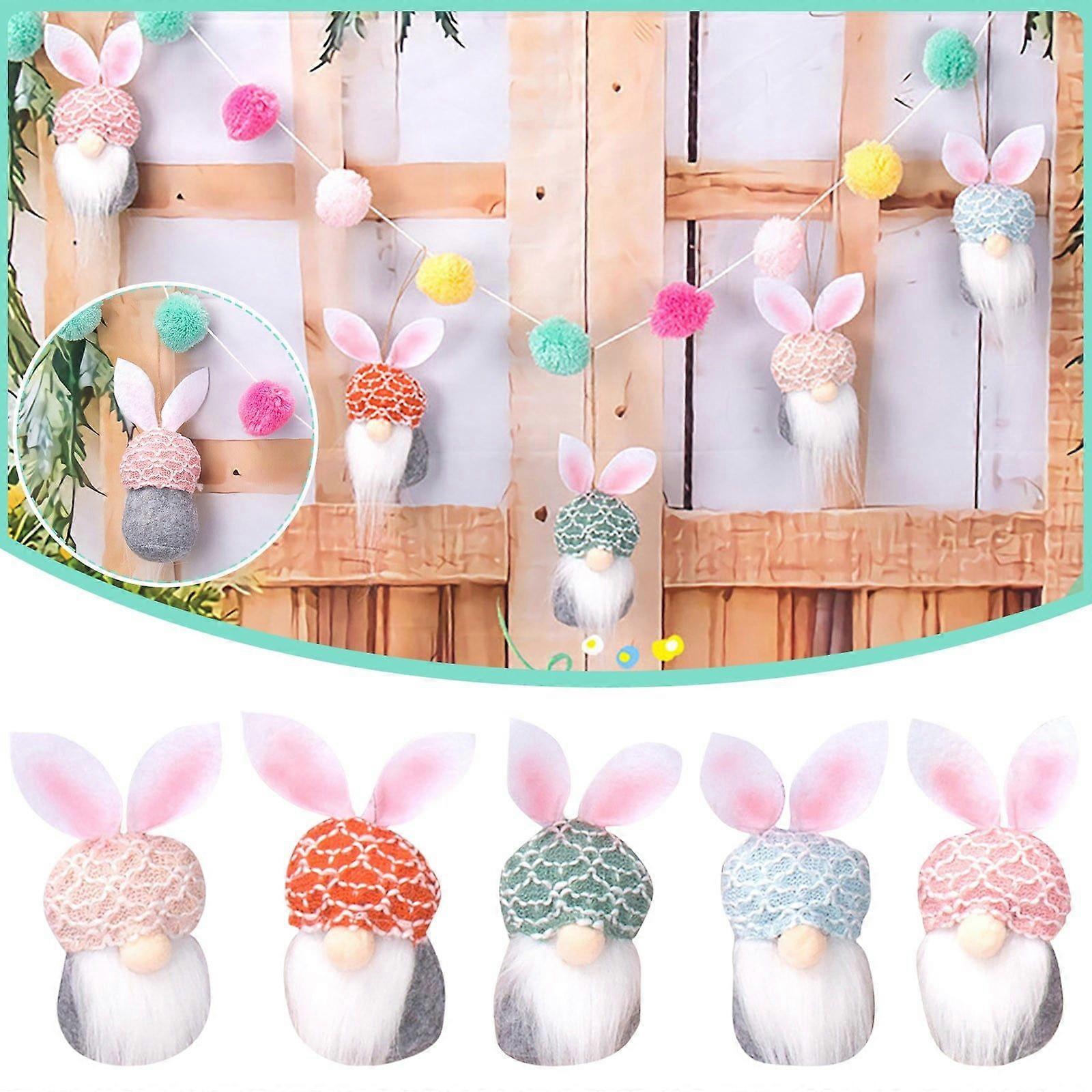 Easter Decor Easter Bunny Easter Eggs Home Pendant Spring Garland Door