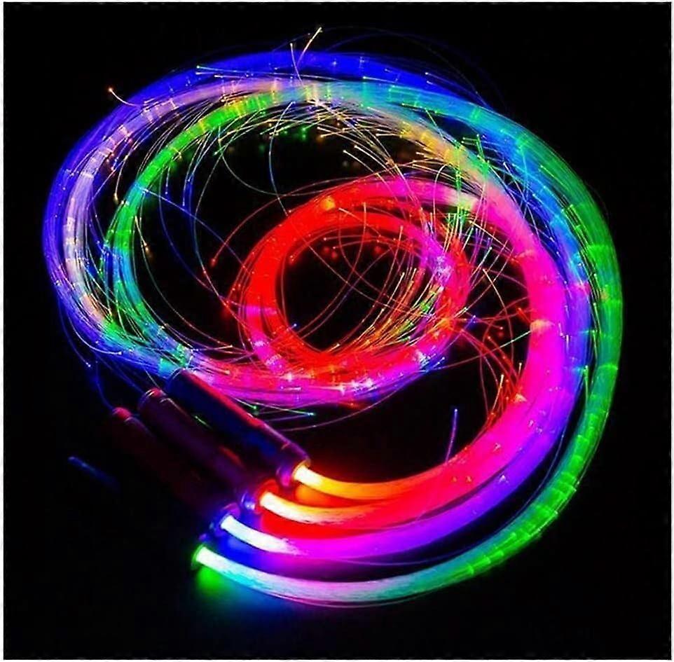 Rechargeable LED Fiber Optic Dance Whip with MultiColour Light Modes for Performance and Parties