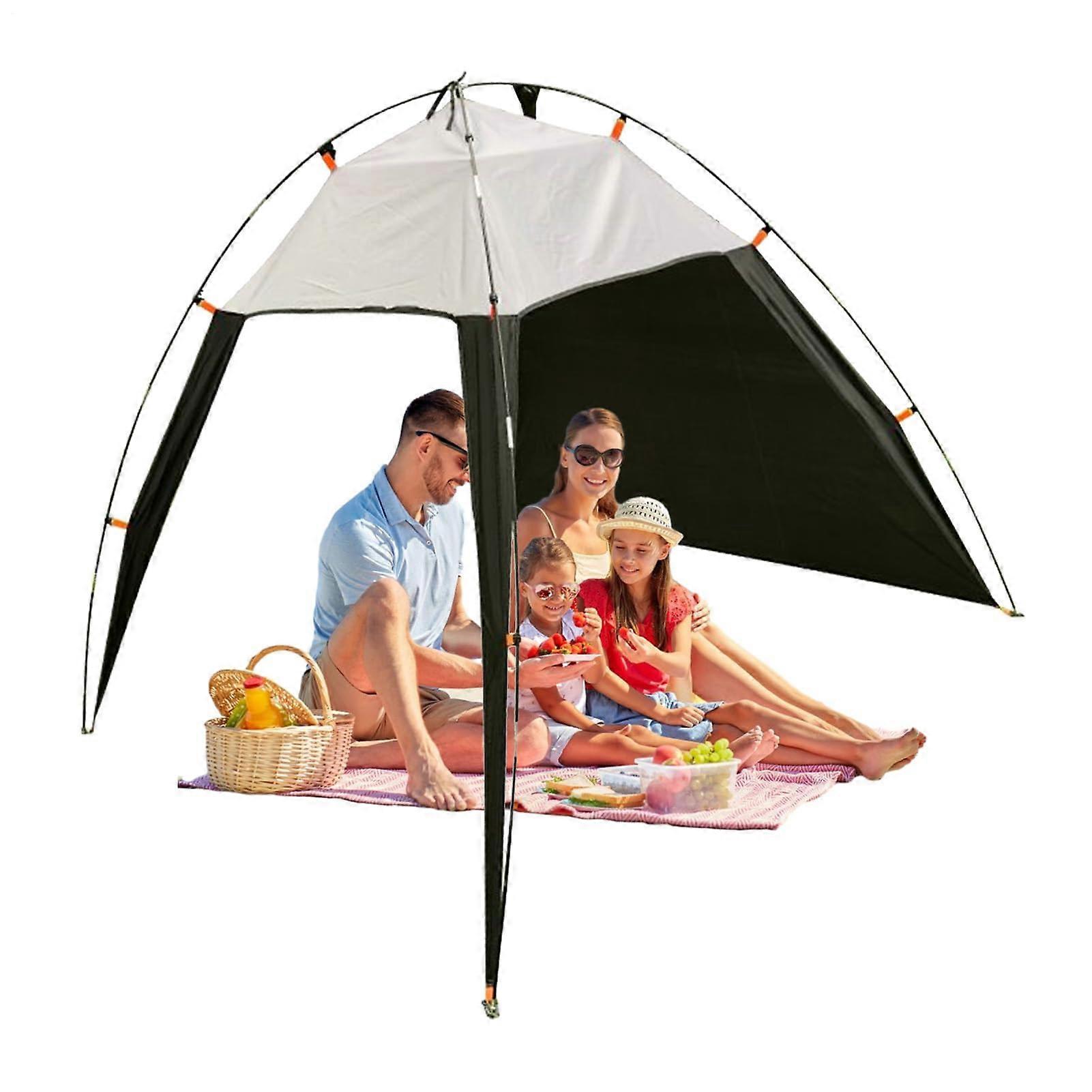 Beach Canopy Tent with Enhanced UV Protection, Waterproof Lightweight Sun Shade for Camping
