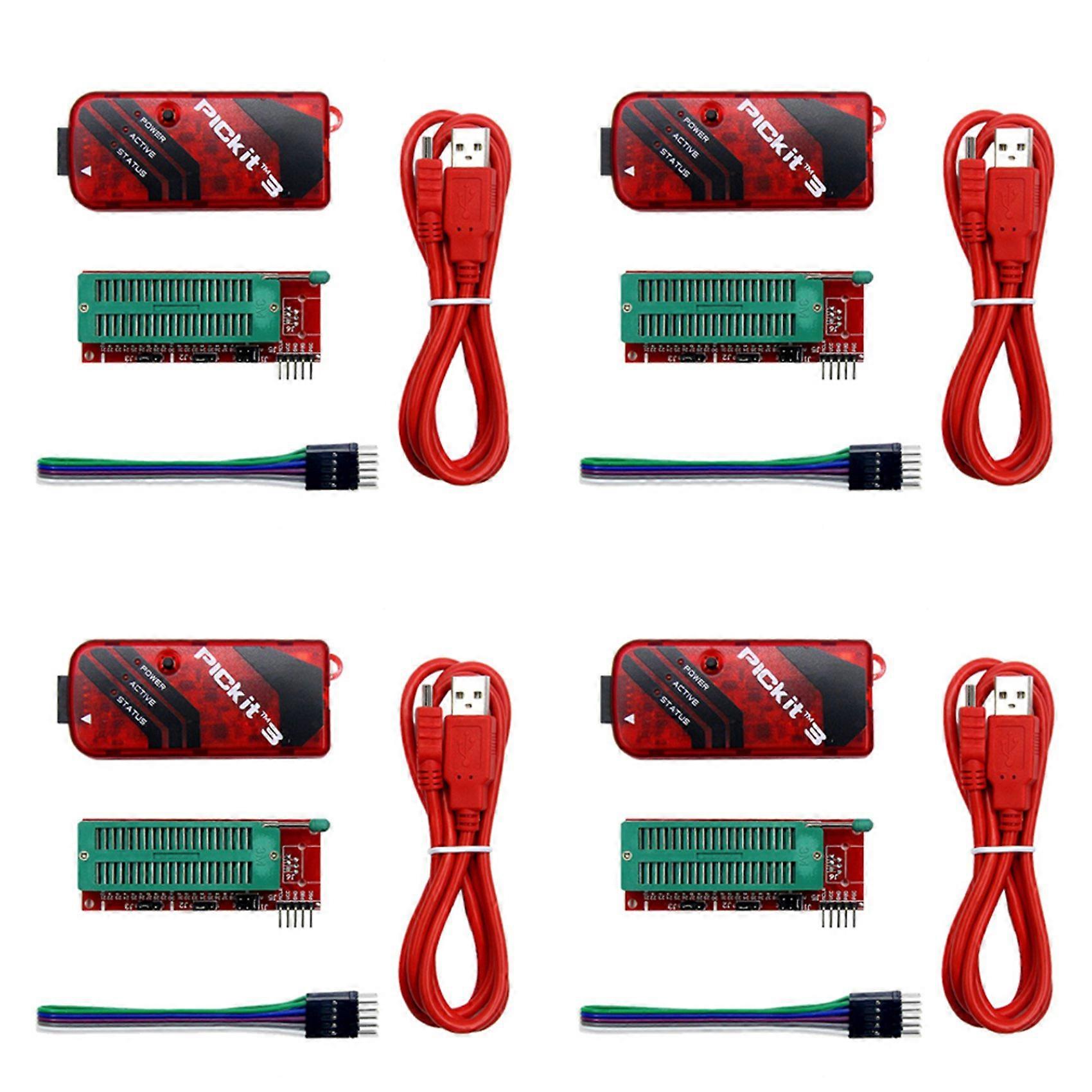 4X PICKIT3 Programmer Universal PIC ICD2 PICKit 2 PICKIT 3 Programming Adapter Seat