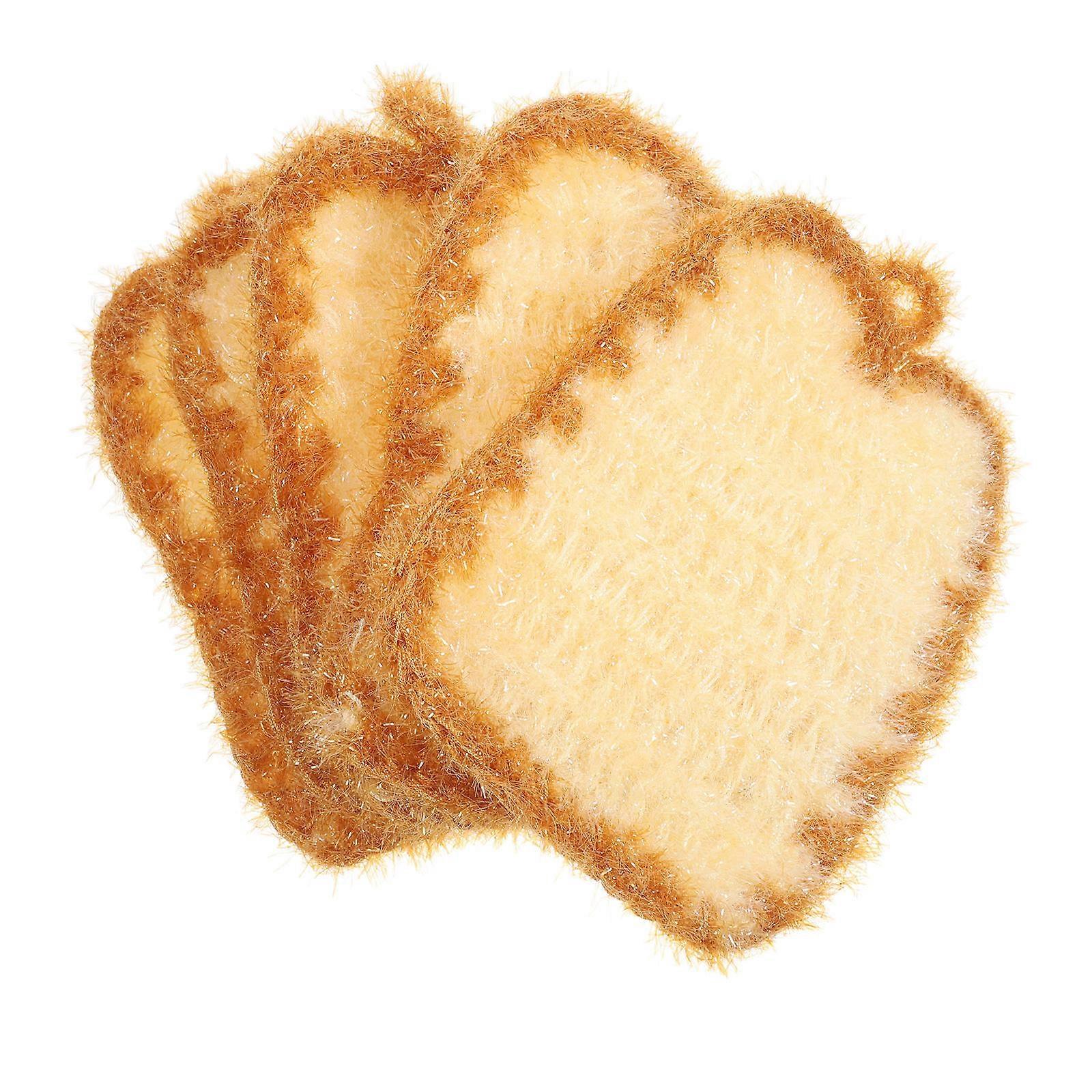 Nonstick Kitchen Dish Towels Polyester Cleaning Wiping Towels 5Pcs Set