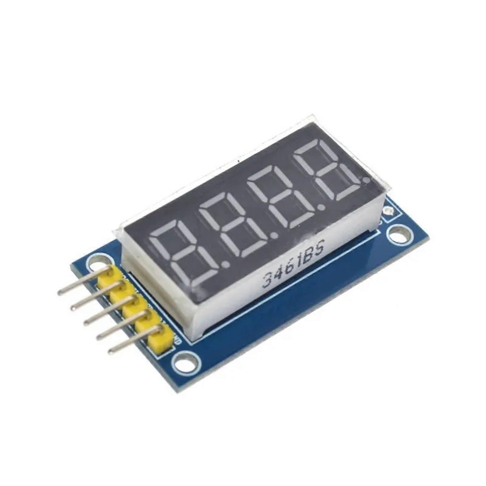 4 Digit 7 Segment LED Display Module with 74HC595 Driver for Arduino Clear Digital Output