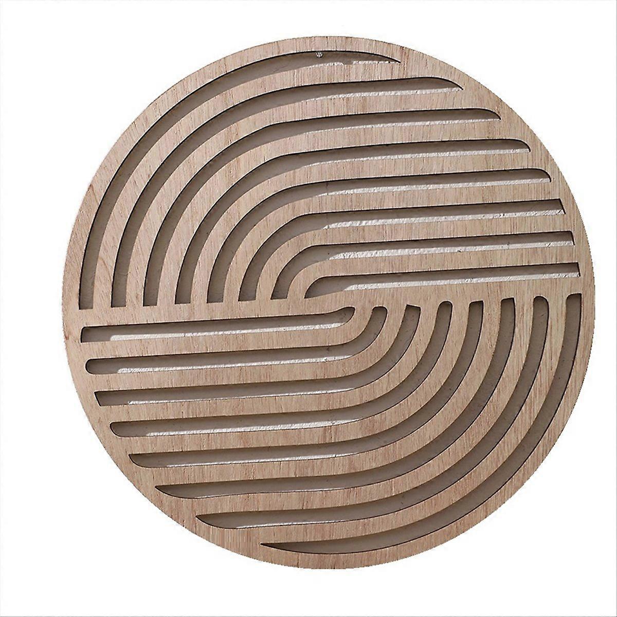 Carved Wood Hollow Solid Wood Applique Home Art Pendant ms9026