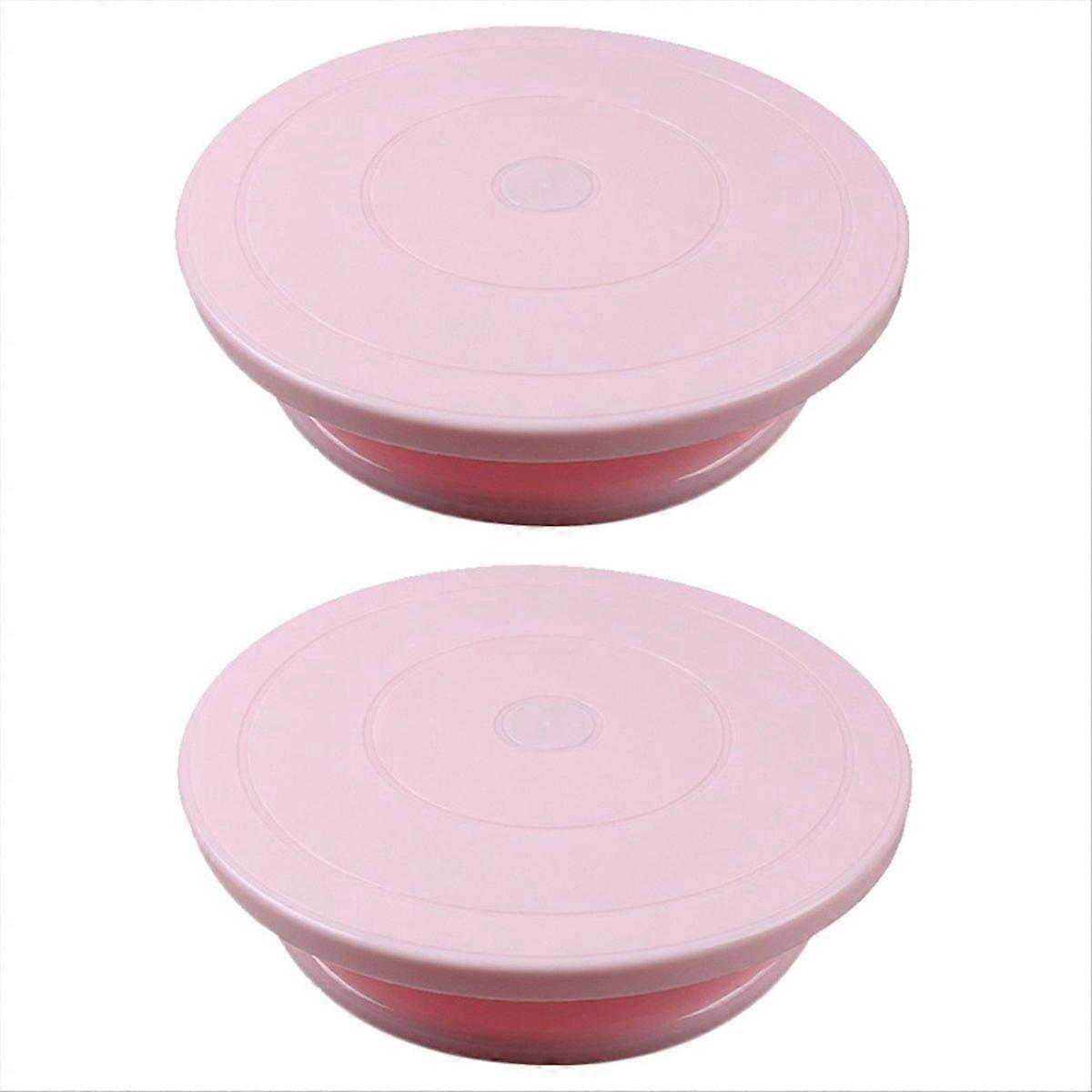 cake decoration decorating turntable pink