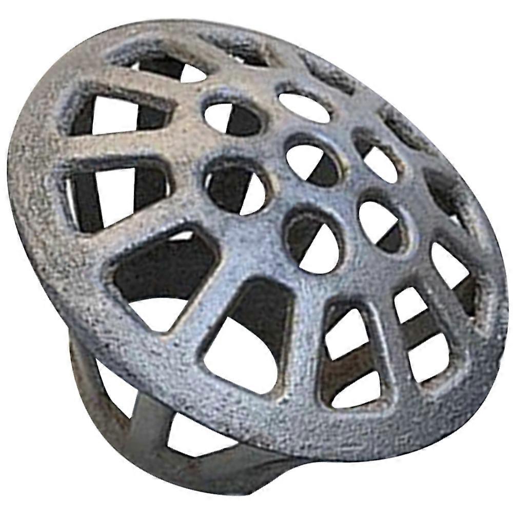 Grey Iron Gutter Guard Strainer for Preventing Pipe Clogging Outdoors
