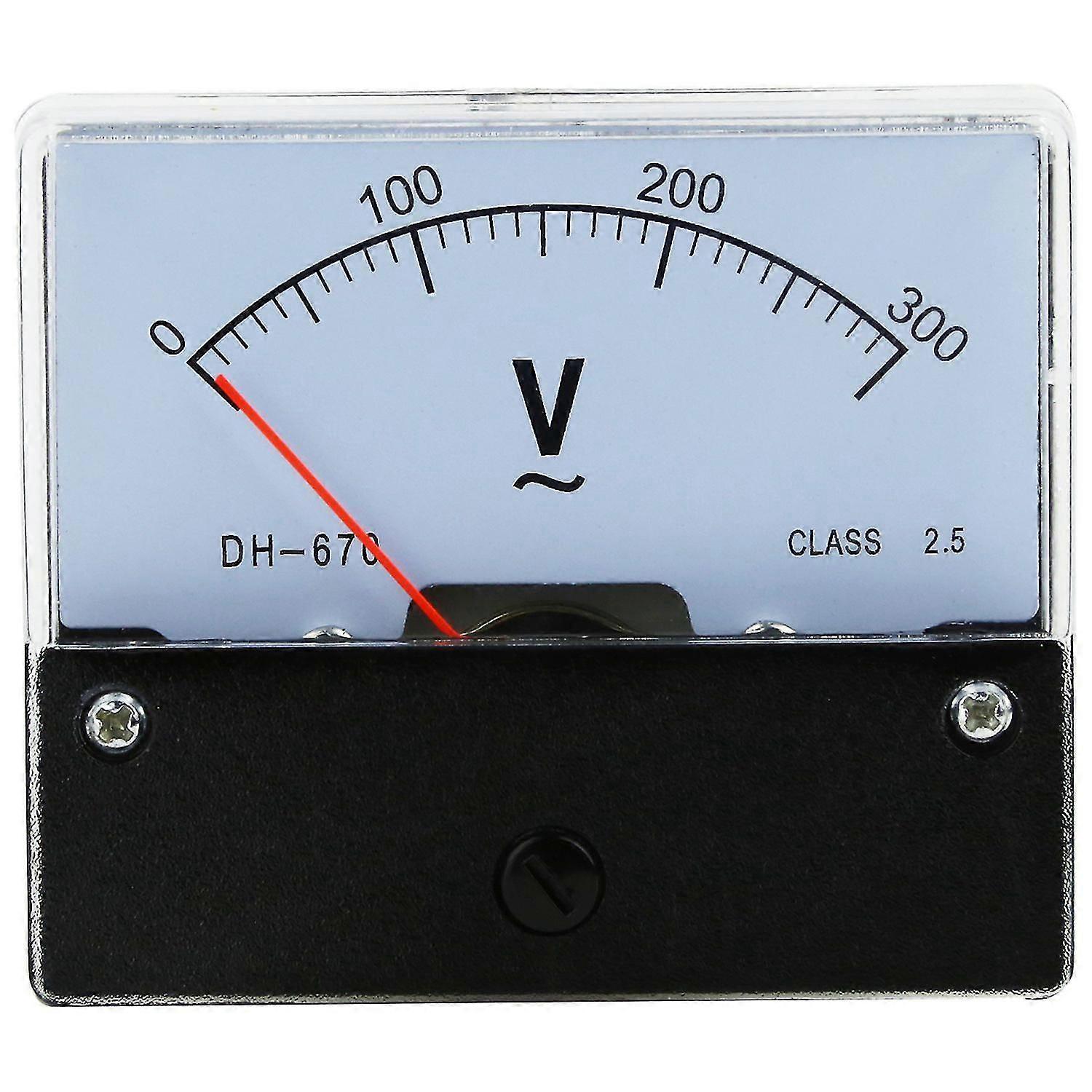 Rectangle Ac 0-300v Gauge Analog Voltage Panel Meter Voltmeter Dh670
