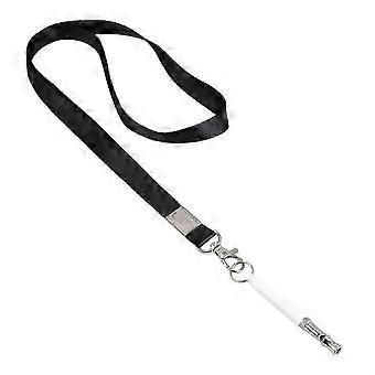 2pcs Ultrasonic Dog Training Whistle with Rope, White
