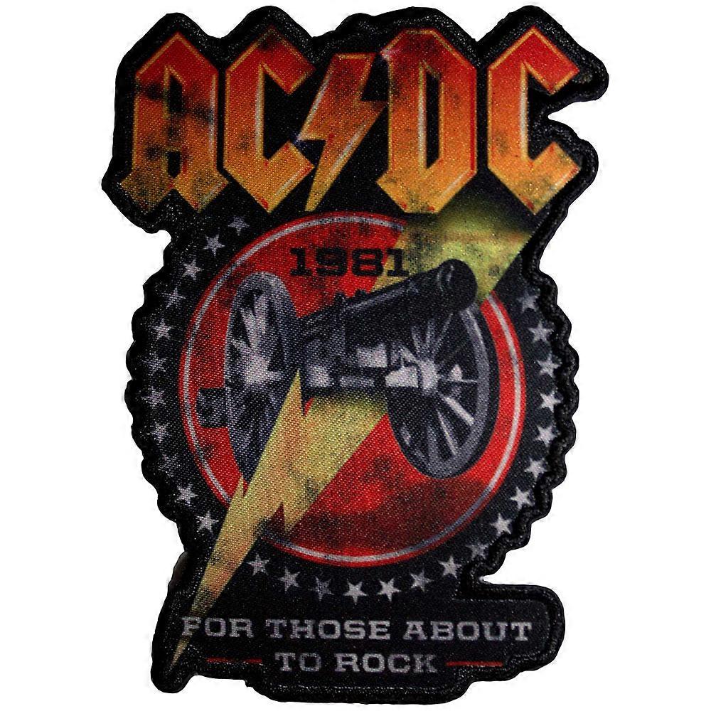 AC/DC For Those About To Rock 1981 Cut Out Woven Patch