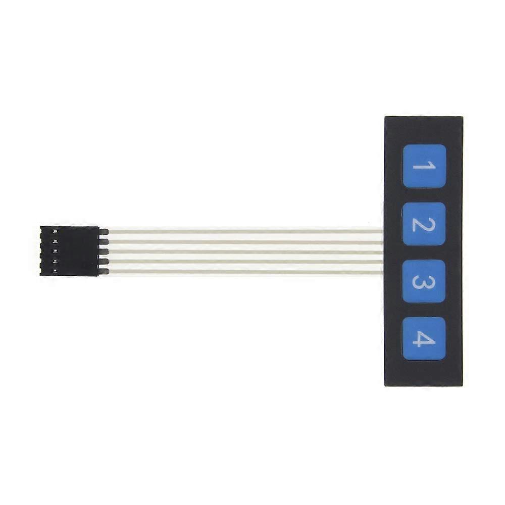 1x4 Membrane Keypad Modular Layout Matrix Keyboard Switch Panel for Easy Replacement