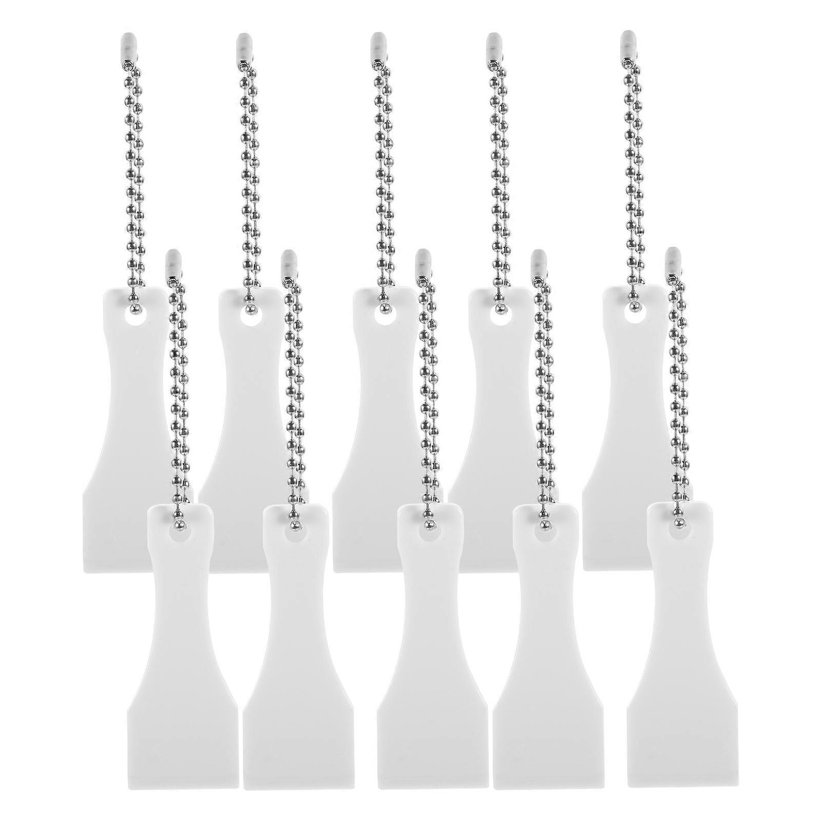 White Plastic Scratcher Tool for Ticket Scraping 10Pcs Pack