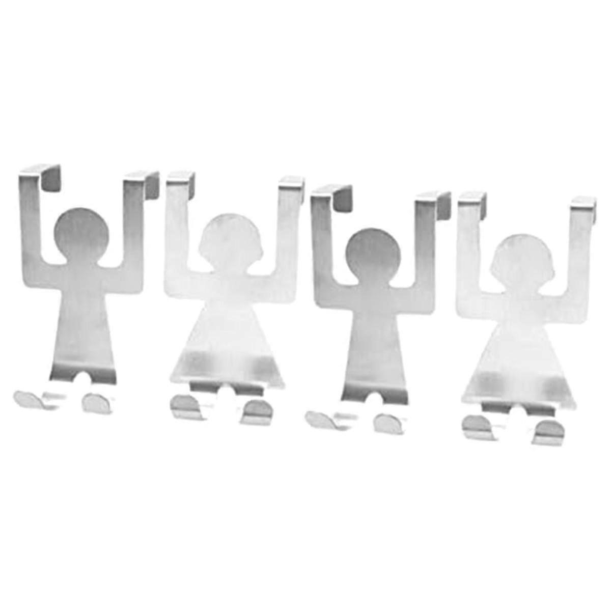 4 Pcs Figure Hook Decorative Figurine Hook Over Door Double Hooks