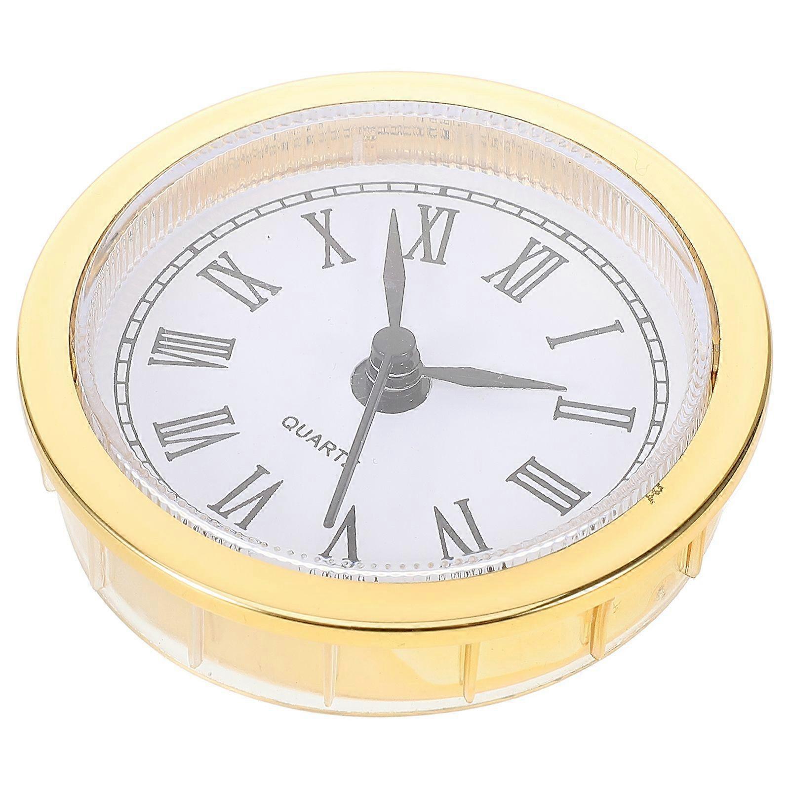 Replacement Clock Insert Round Clock Head Small Clock Head Roman Number Clock Insert No Battery Multi