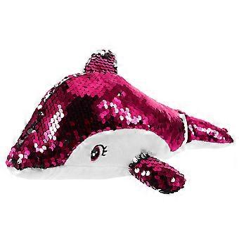 Stuffed Dolphin Plush Animal Toy for Kids Play in Rosy Color