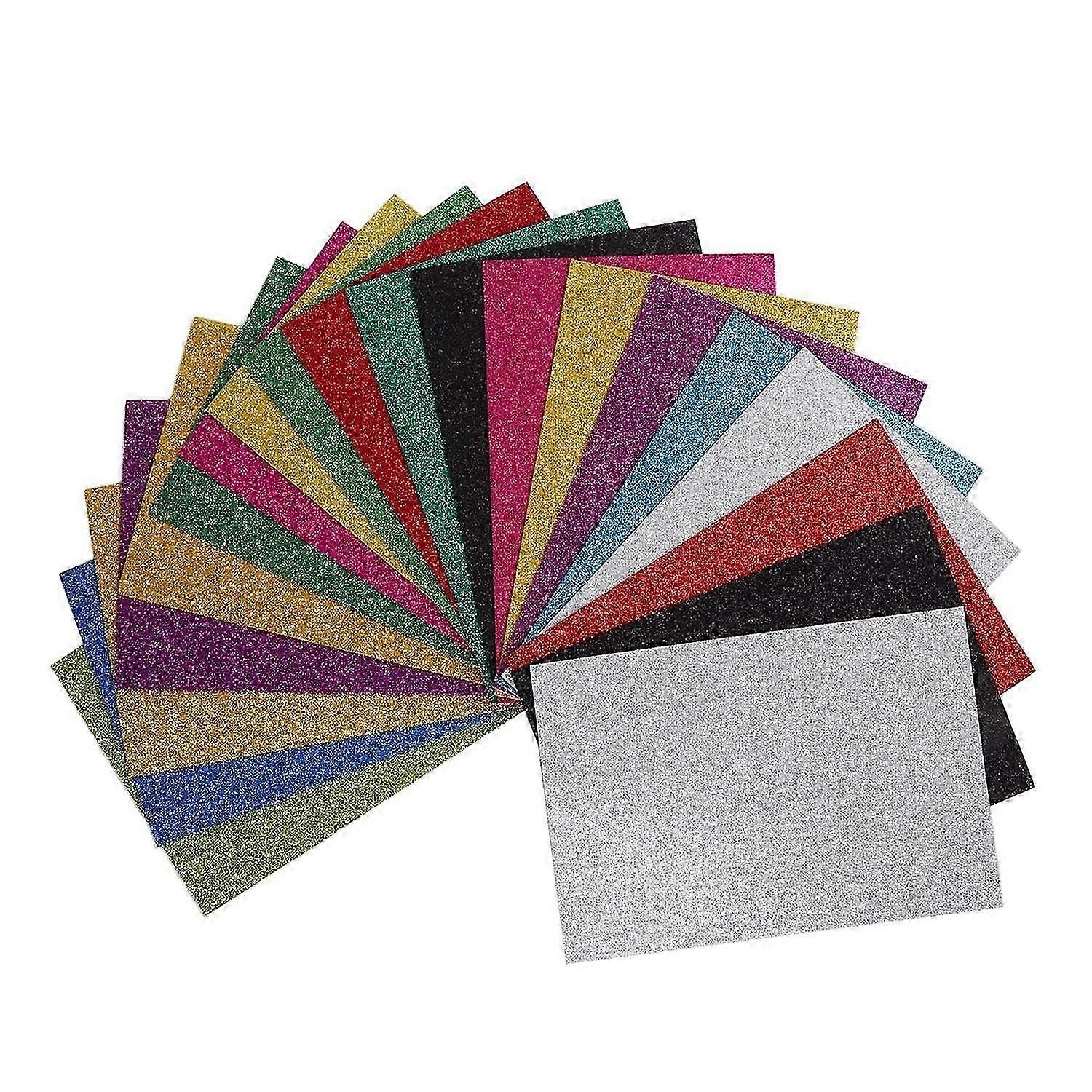 Self Adhesive Cuttable Craft Material A4 Glitter Foam Sheets