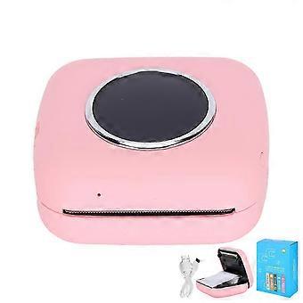 Mini-Taschendrucker Bluetooth Thermal Portable Student Falsche Übung FotodruckPink