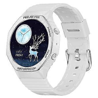 LIGE 1,32'' damski smartwatch elegancki biały – połączenia Bluetooth, ponad 100 aktywności sportowych, tętno/SpO2