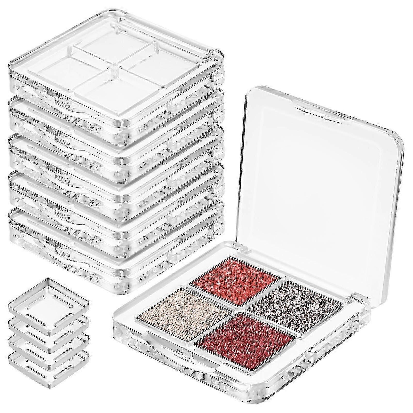 Empty Highlighters Container Makeup Tray for Makeup Use 6Pcs Clear Plastic