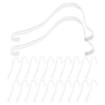 Lot de 20 supports transparents pour chaussures : présentoir à chaussures en acrylique transparent pour magasins - Organisateur de sandales transparent, support intérieur pour vitrine de placard