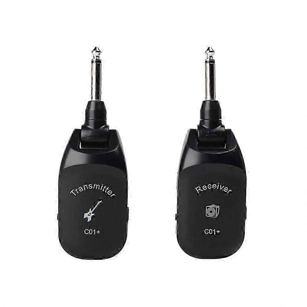 Rechargeable Wireless Audio Transmitter and Receiver System for Electric Guitar with Pickup Functionality