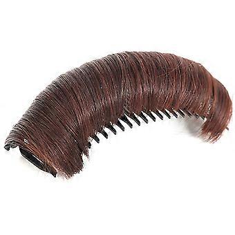 Clip-in haarstukje voor volume bij de haaraanzet, met kamontwerp, voor een natuurlijke look en gelaagde kapsels, geschikt voor feestjes en bruiloften. Nieuw in gebruik.
