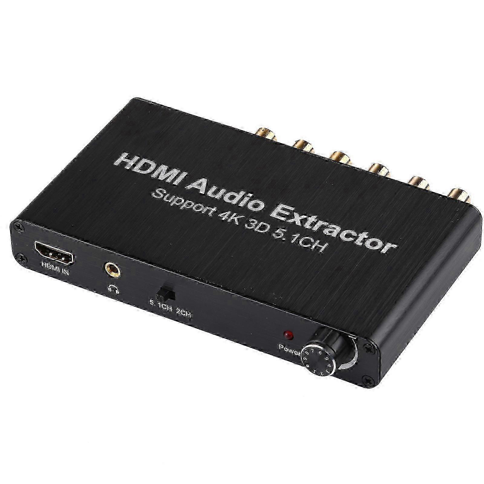 2026 4K 3D HDMI 5.1CH Audio Decoder Extractor