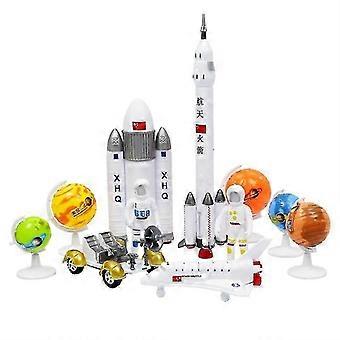 Romrakettleker for barn Romfergeleke inkludert astronautrakett-MXBC