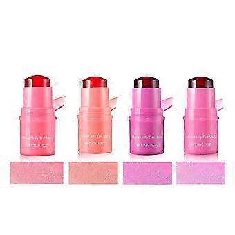 Tinta per labbra per il trucco, Tinta gelatina al latte, Stick per fard gelatina, Blush al latte, Tinta con acqua rinfrescante, Macchia per guance labbra trasparente - Finitura ad acquerello modulabile