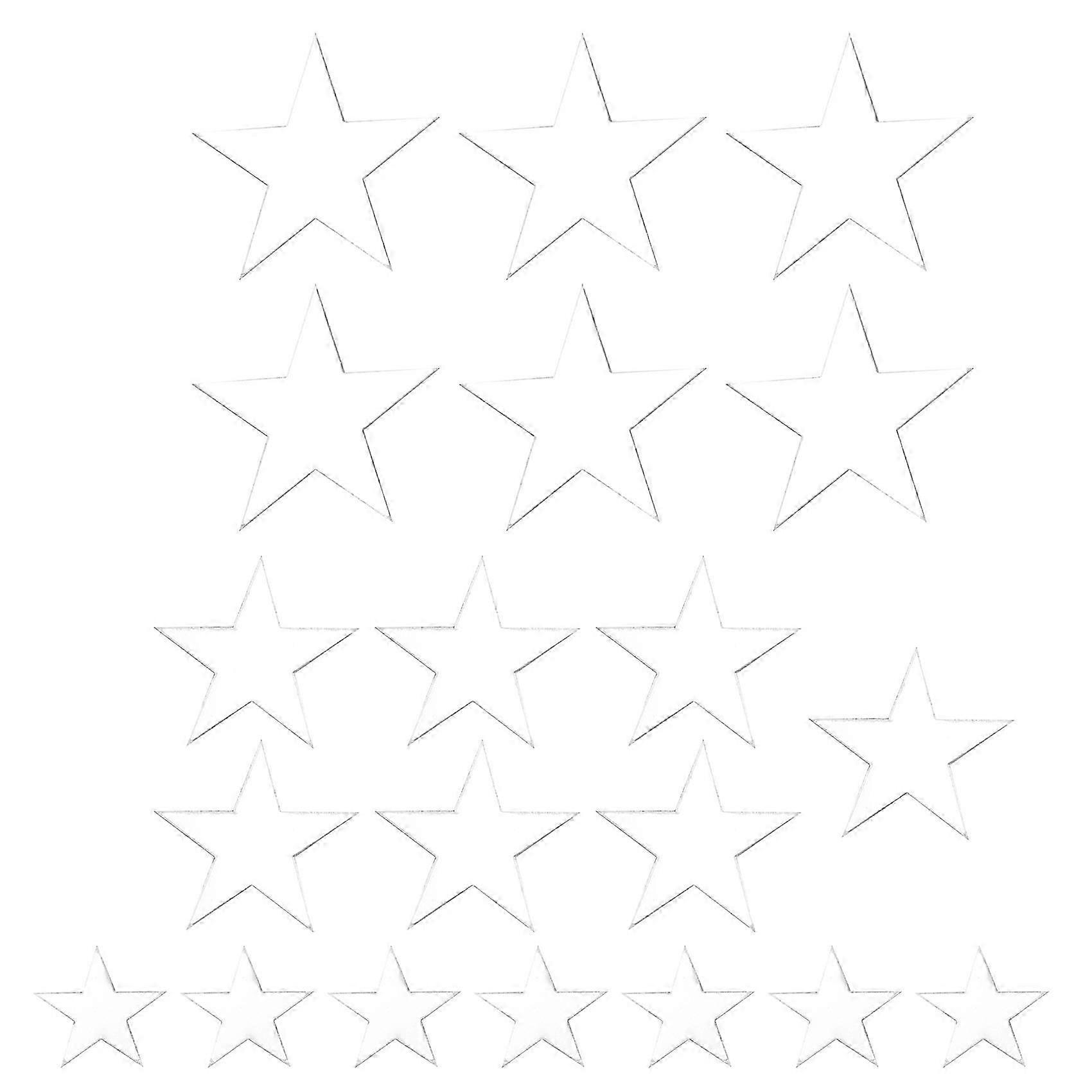 3D Sticker, 20 Wall Sticker Decal (Silver)