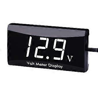 Dc 12v Car Digital Voltmeter Gauge - Aimilar Led Display Voltage Volt Meter For Car Motorcycle (white)