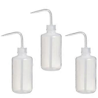 Drinking Bottle 3 Pcs Safety Bottles Narrow Mouth 250ml Plastic Natural Squeeze Spice Water Bottle Lids For Plants