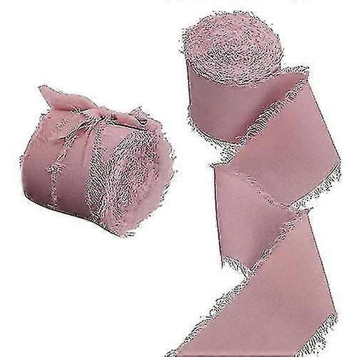 Frayed Edged Wrinkle Chiffon Silk Ribbon