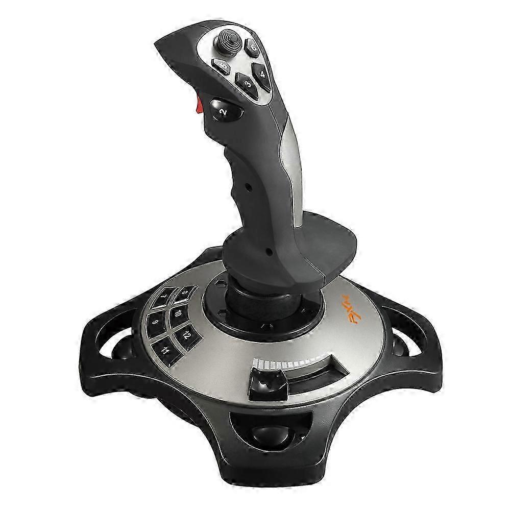 -2113 Pro Flight Simulator Joystick USB Gamepad Controller compatible with PC Ergonomic Handle compatible with Flight Games