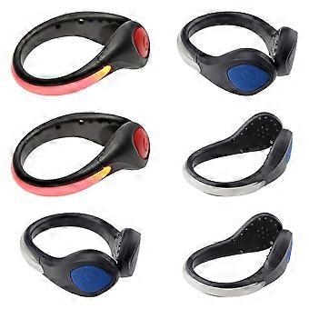 6pcs LED-Schuhclip-Lichter Sicherheitslichter Blitzzahnradlampen für Nachtlauf