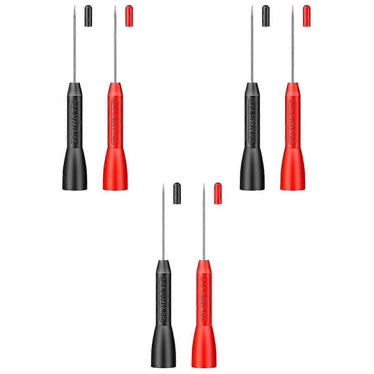 6pcs Insulation Piercing Needles Multimeter Test Probes