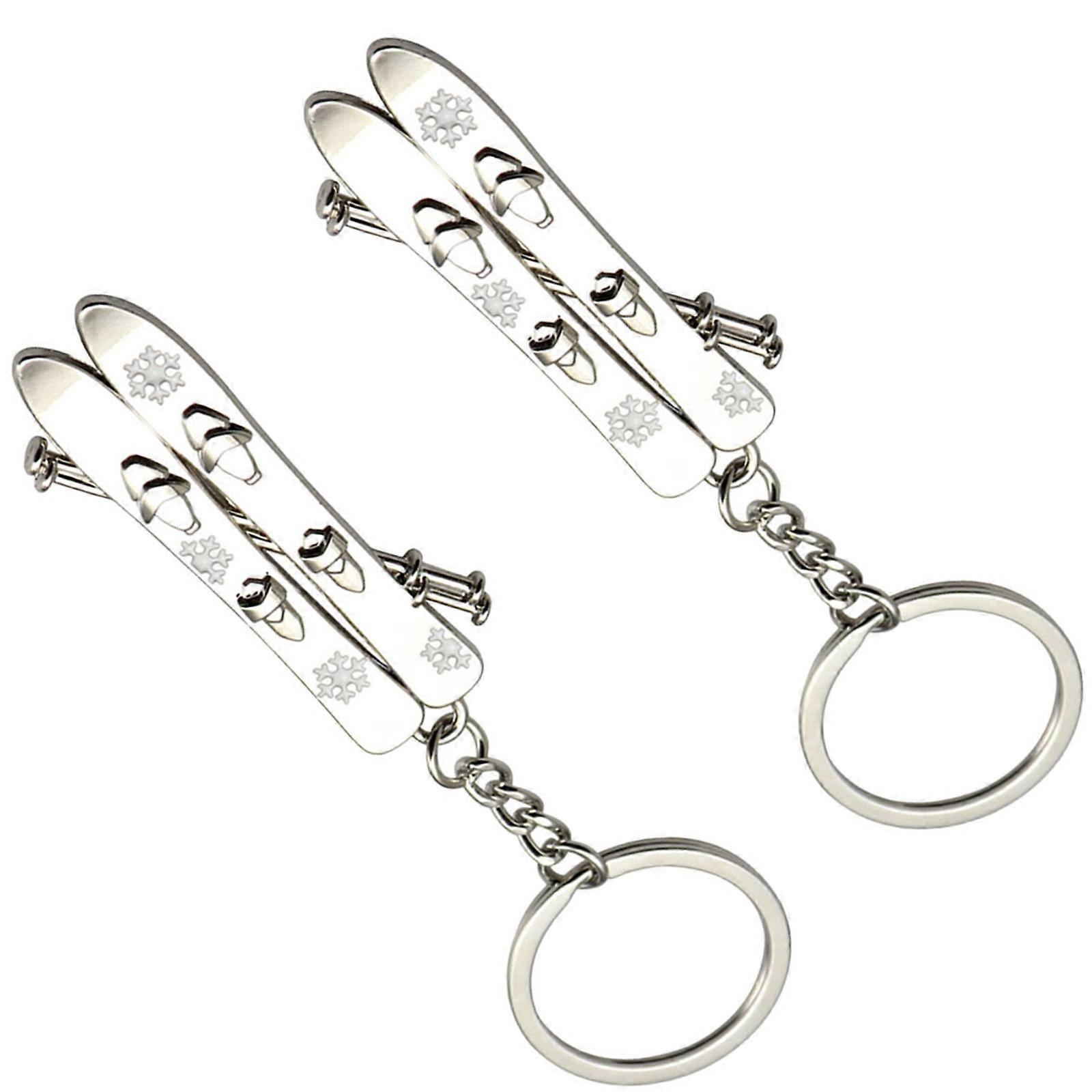 2Pcs Multi-function Key Chains Portable Keychain Pendants Delicate Keychain Decors