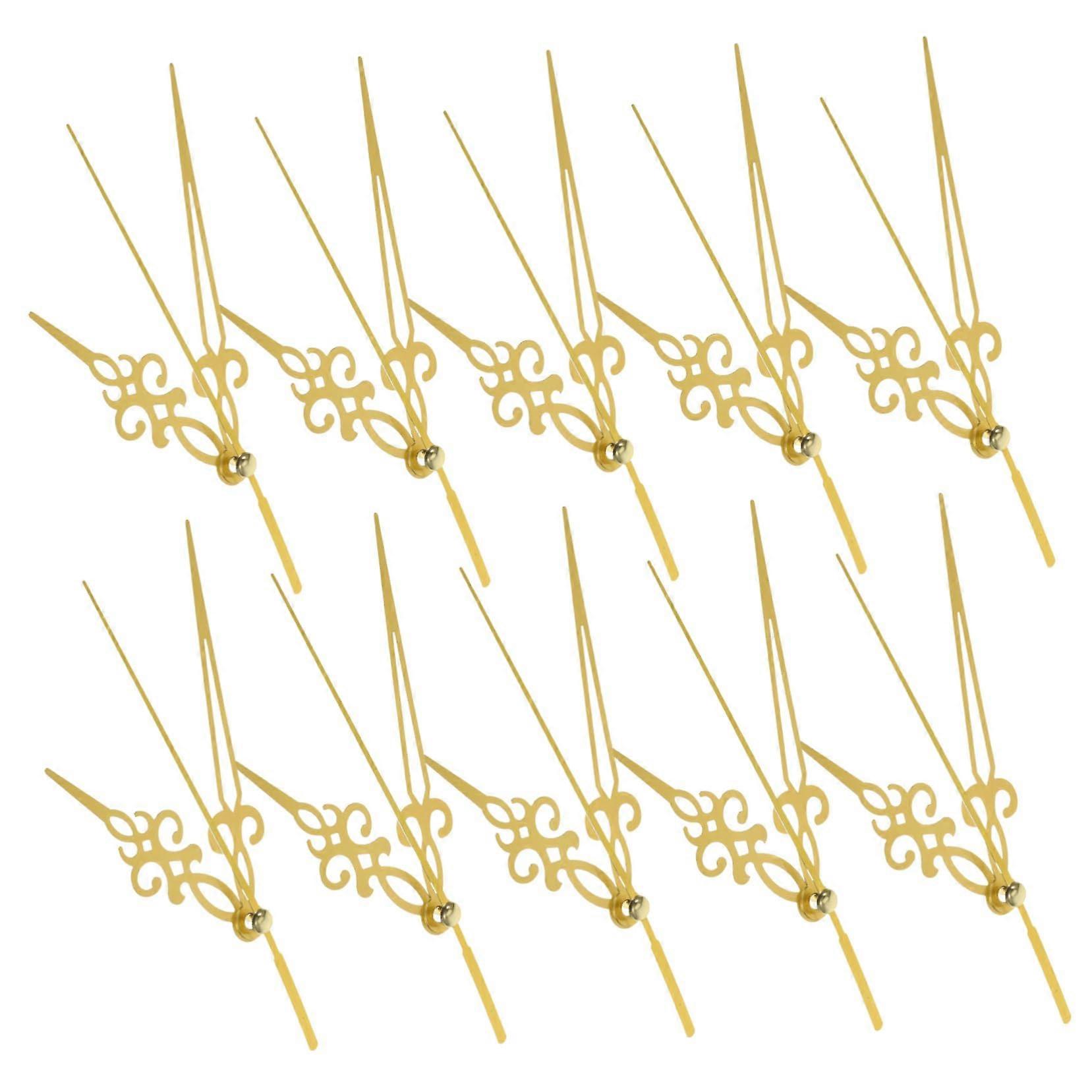 10 Sets Elegant Clock Hands Replacement Kit for DIY Clock , Home Decor Crafts