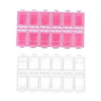 Nail Art Supplies Container Storage Case for Storage Use 4Pcs Assorted Colors