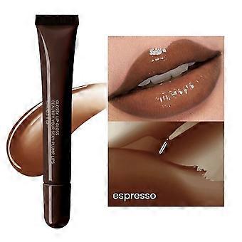 10 ml peptidlipgloss med spejlblank finish, fugtgivende klemmetube i 5 nuancer