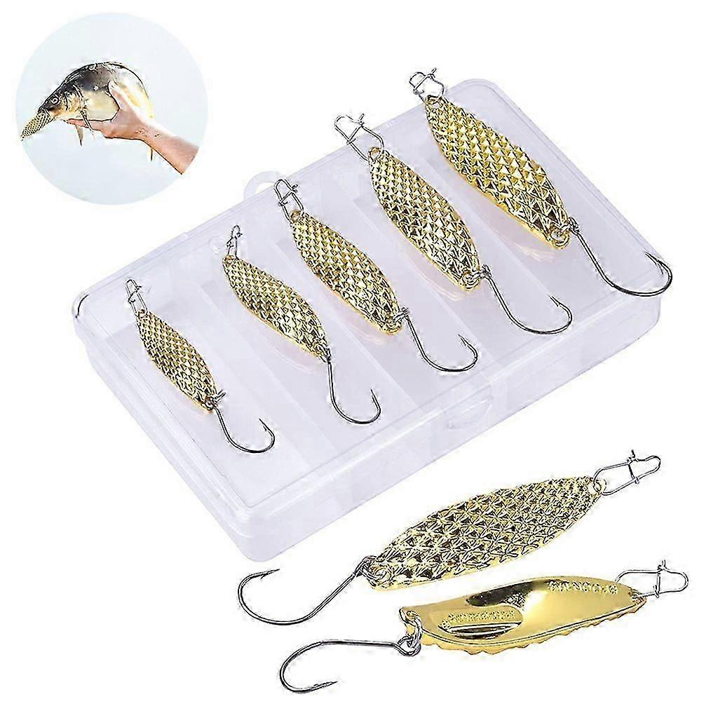 Fishing Gear Metallic Sequin Gold Silver Oblique Leech Simulation Bait