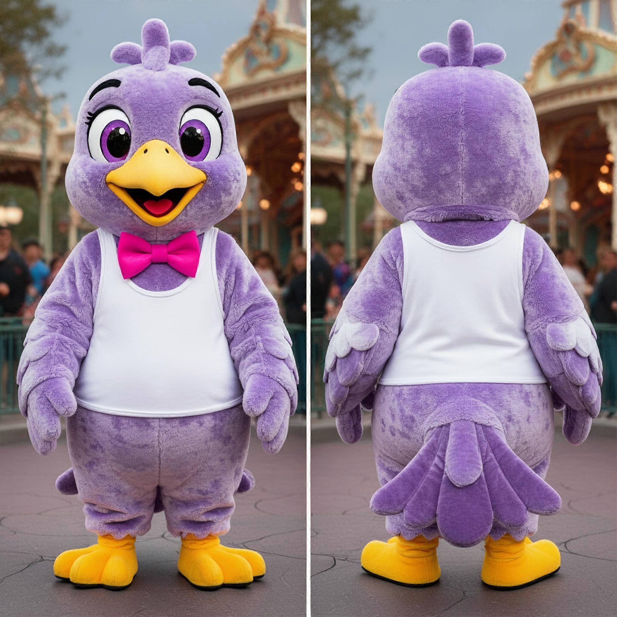 MASTICOT Lavender Plush Pigeon Mascot