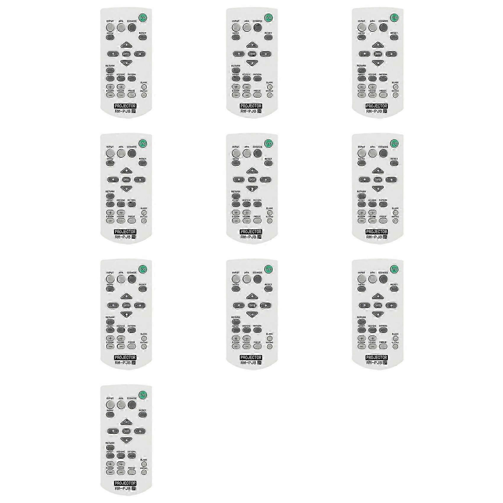 10X for Sony Wireless Switch Projector Remote Control Replacement (RM-PJ8) Replacement Remote Control