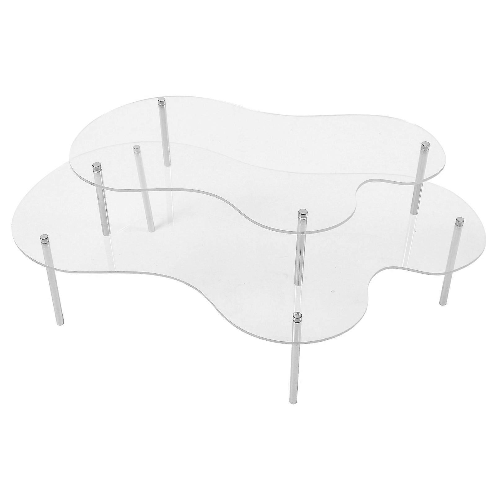 Clear Cake Stand Set for Wedding Reception Cupcake Display 2Sets