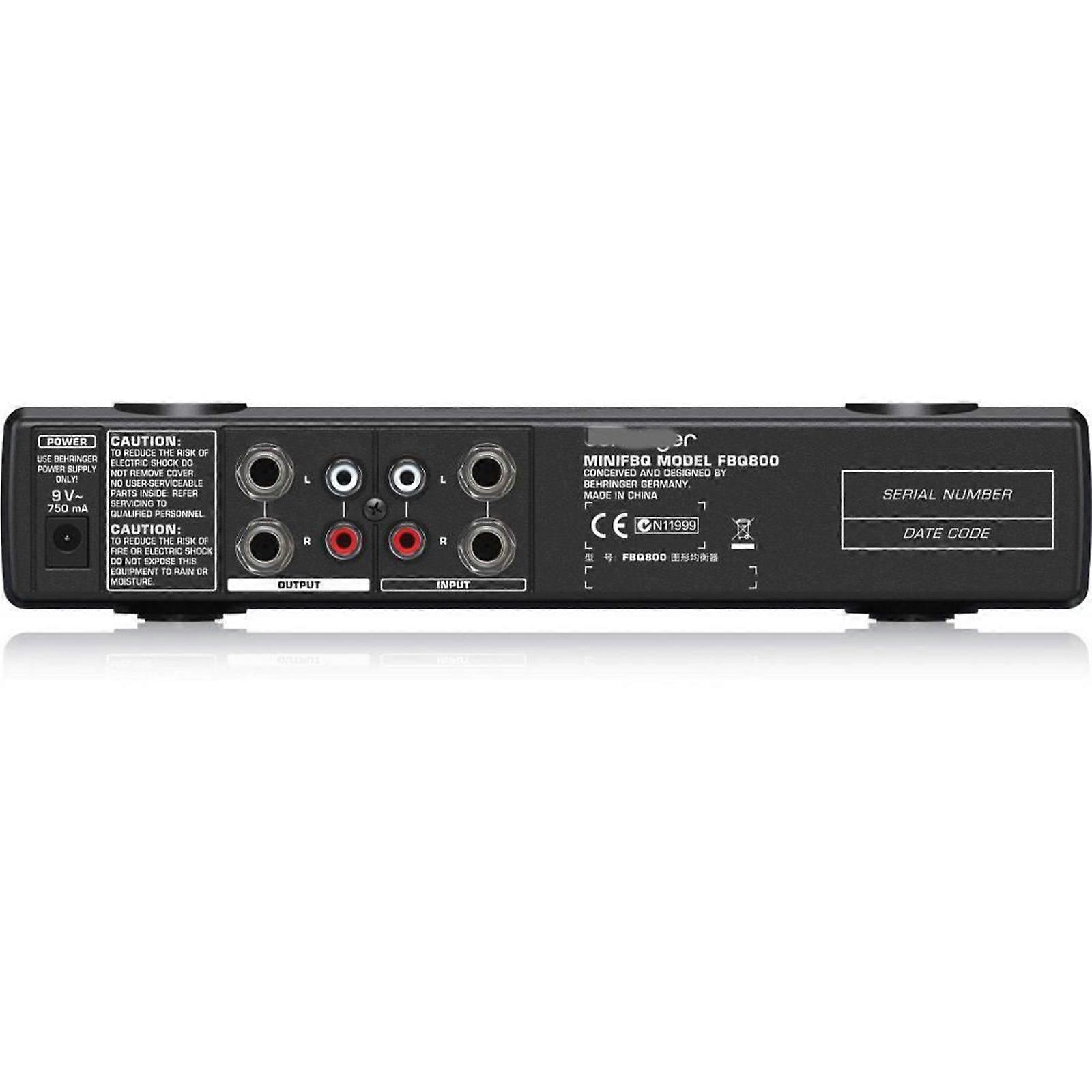 FBQ800 Ultra-compact 9-Band Graphic EQ Equalizer Suppressor Equalizer Processor